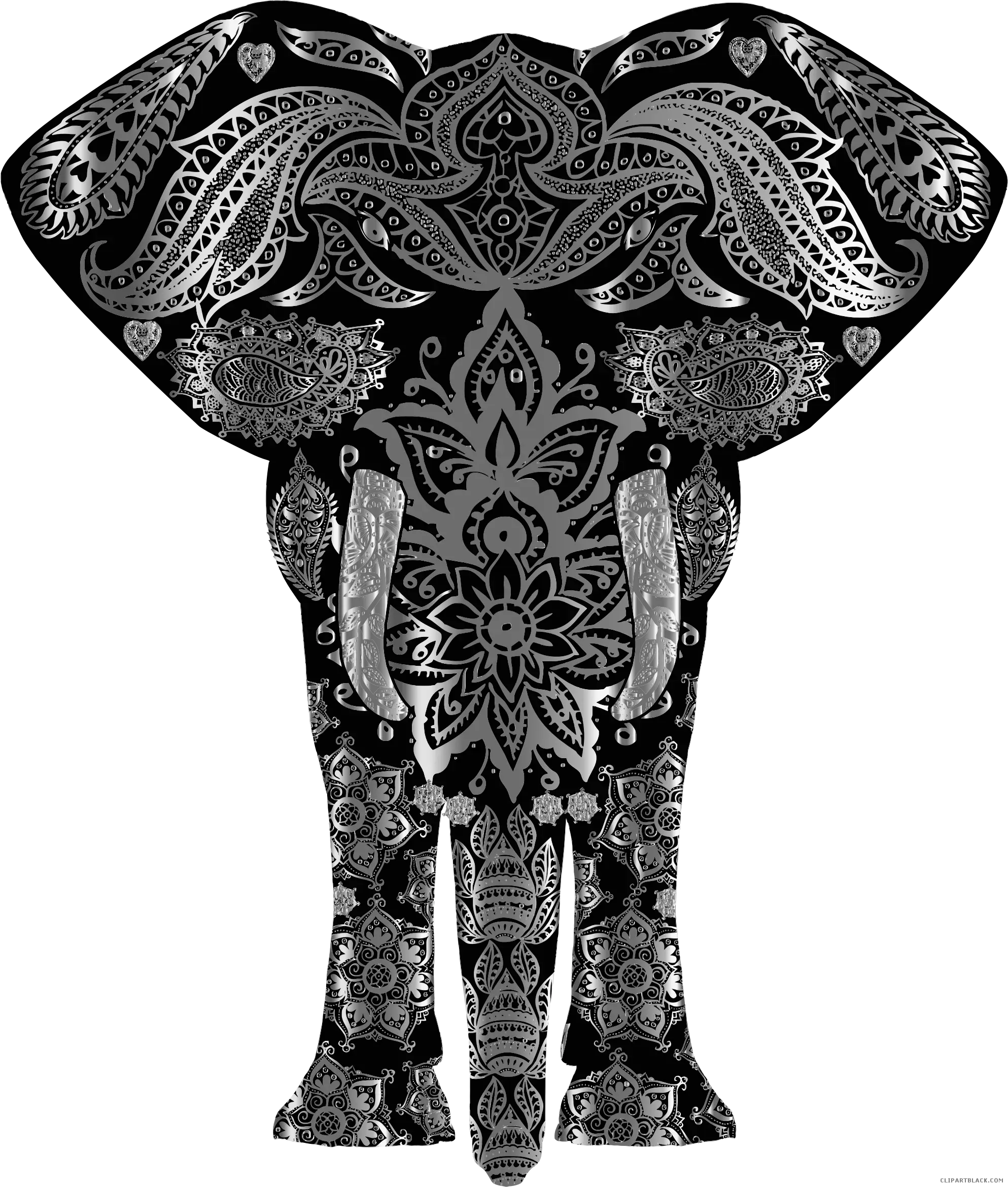 Intricate and Ornamental Elephant Illustration