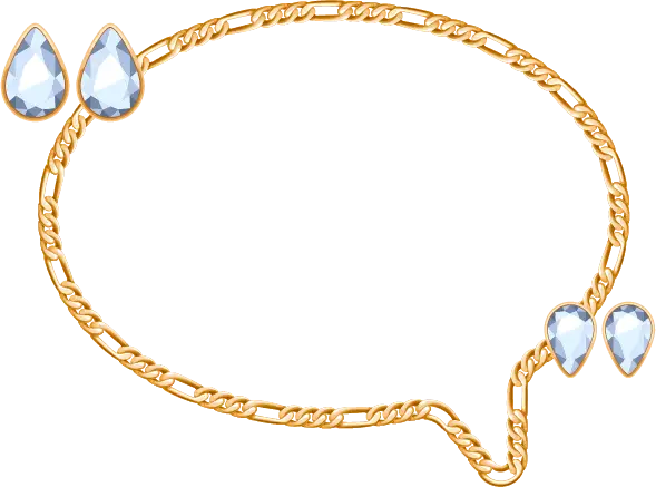 Elegant Jewelry Frame with Gems