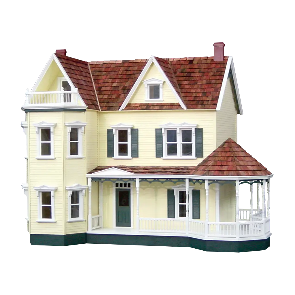 Yellow Dollhouse Miniature