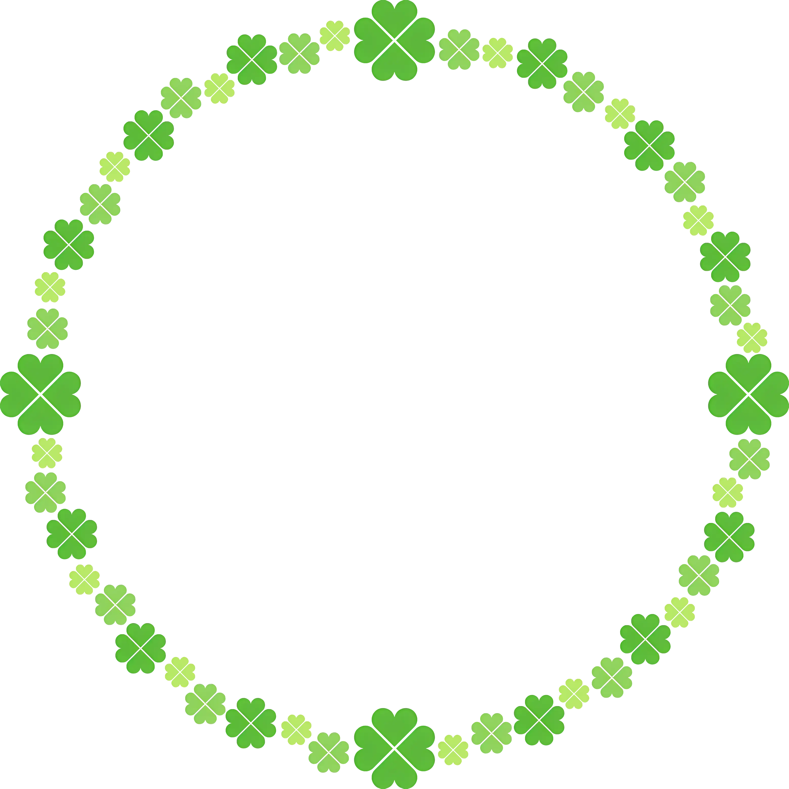 Green Clover Wreath Decoration