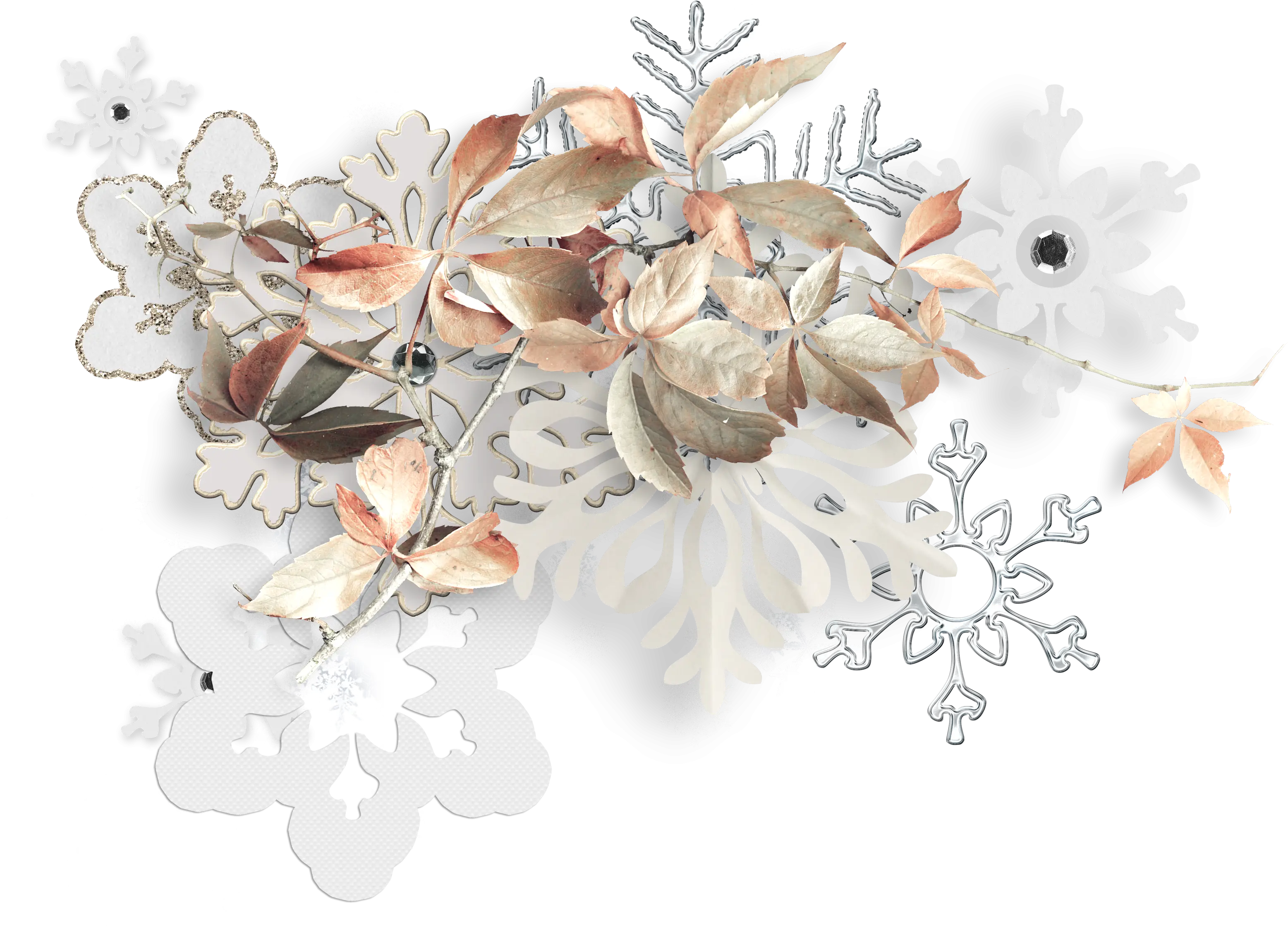 Beautiful Floral Arrangement with Leaves and Flowers