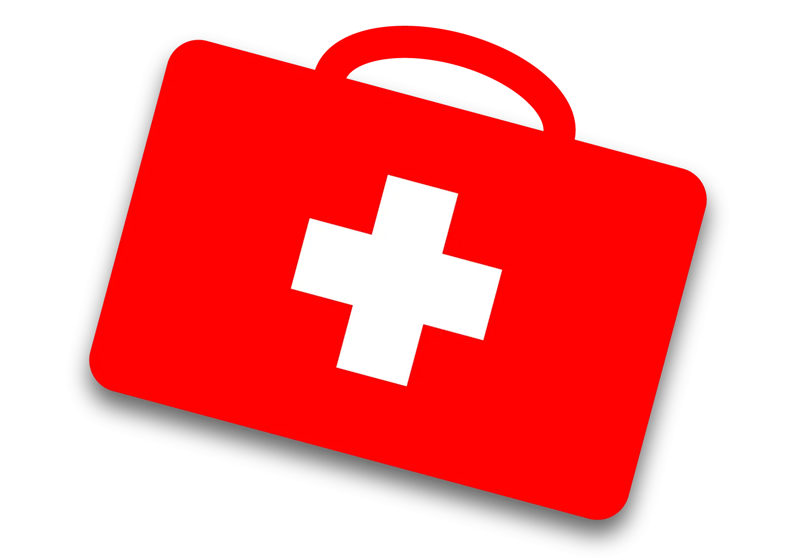 Red First-Aid Emergency Kit Illustration