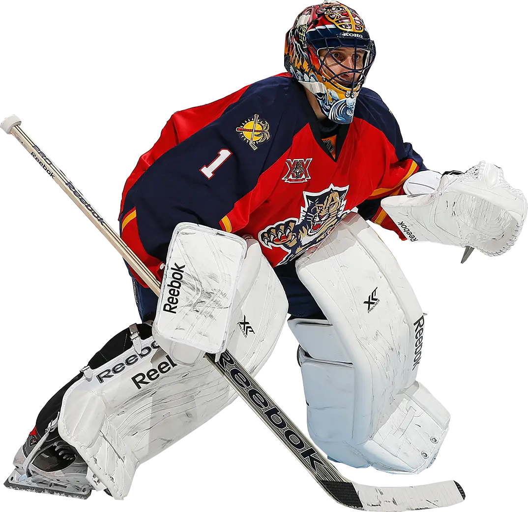 Ice Hockey Goalie in Full Gear