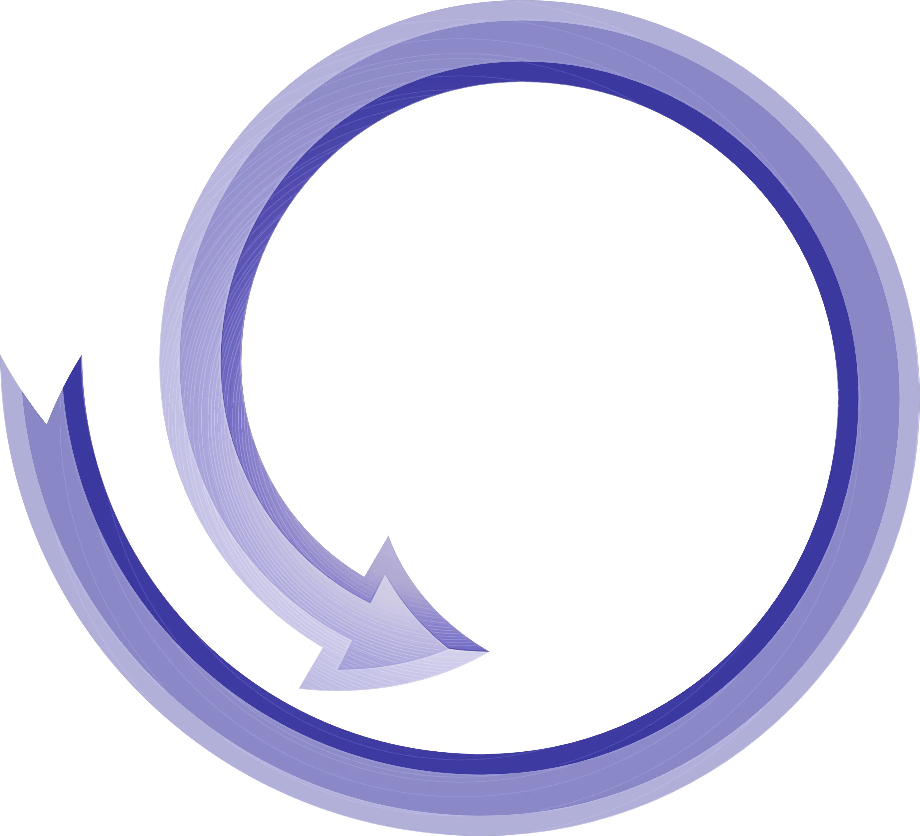 Blue Circular Arrow Loop