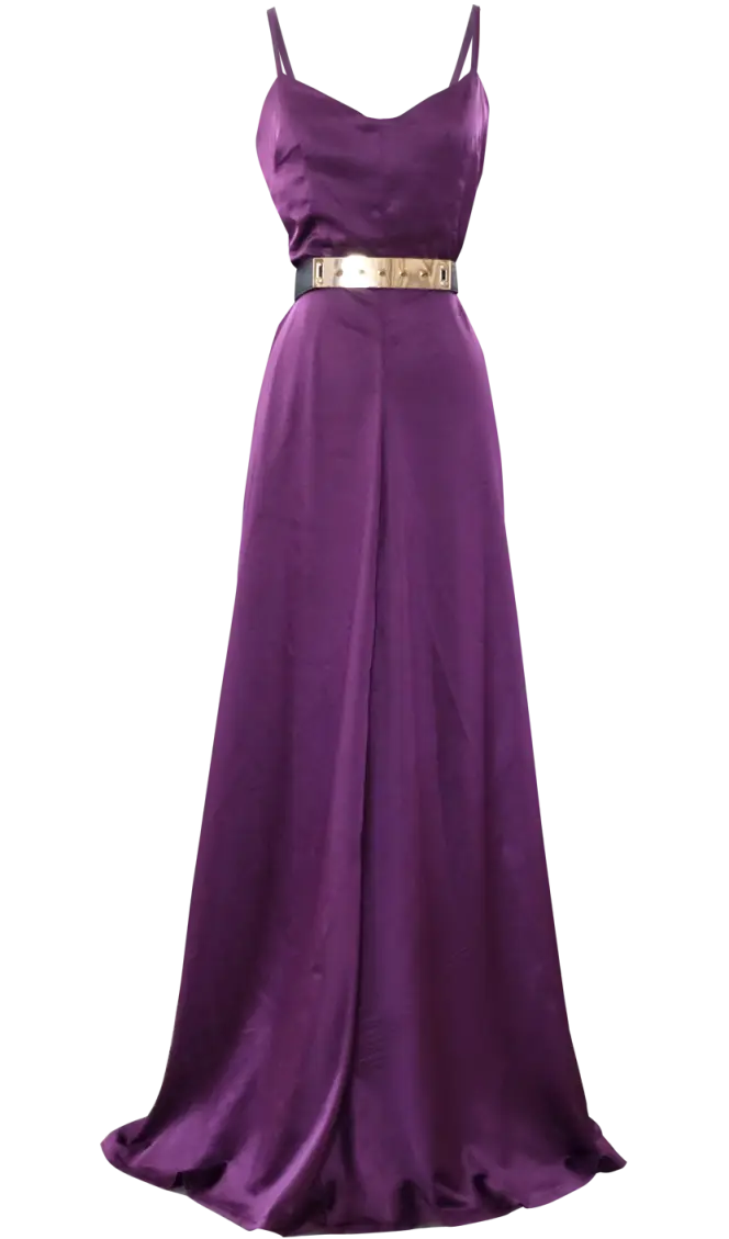 Elegant Purple Evening Dress for Formal Occasions