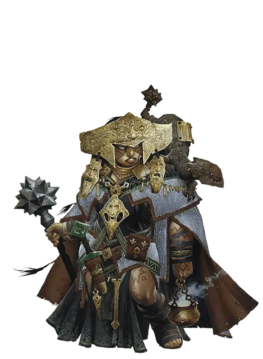 Fantasy Warrior Character with Mace