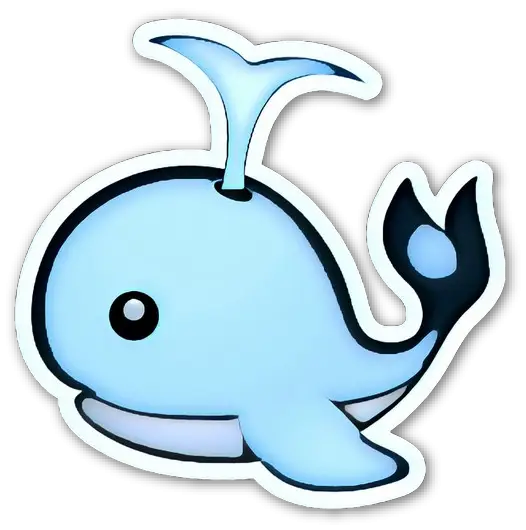 Cartoon Blue Whale Illustration
