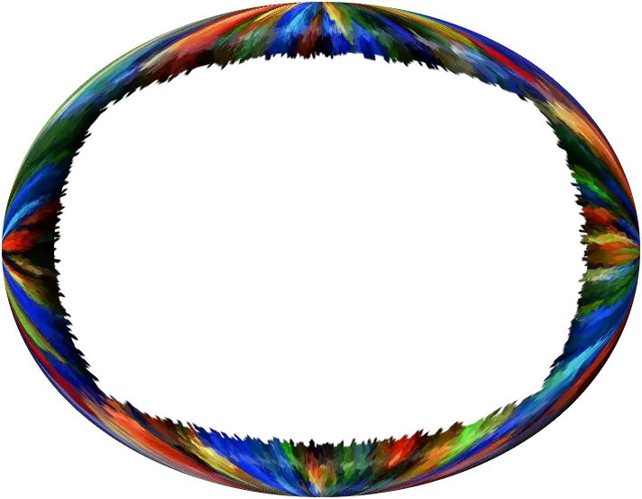 Colorful Artistic Circular Frame Design