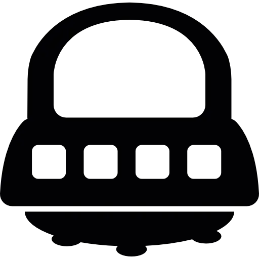 UFO Icon in Black