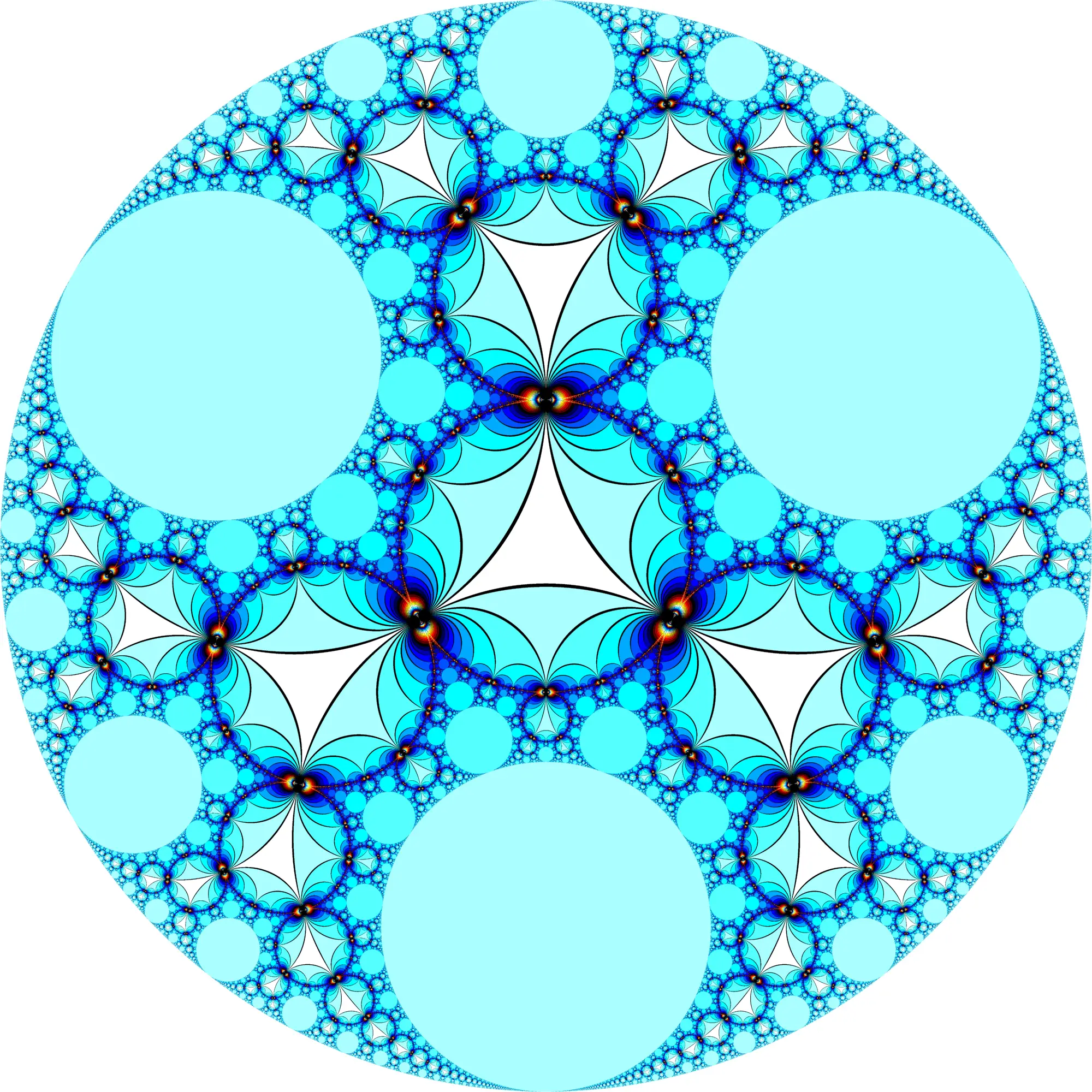 Blue Fractal Art Design