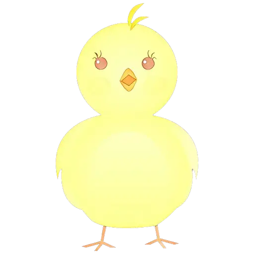 Cartoon Cute Yellow Chick Illustration