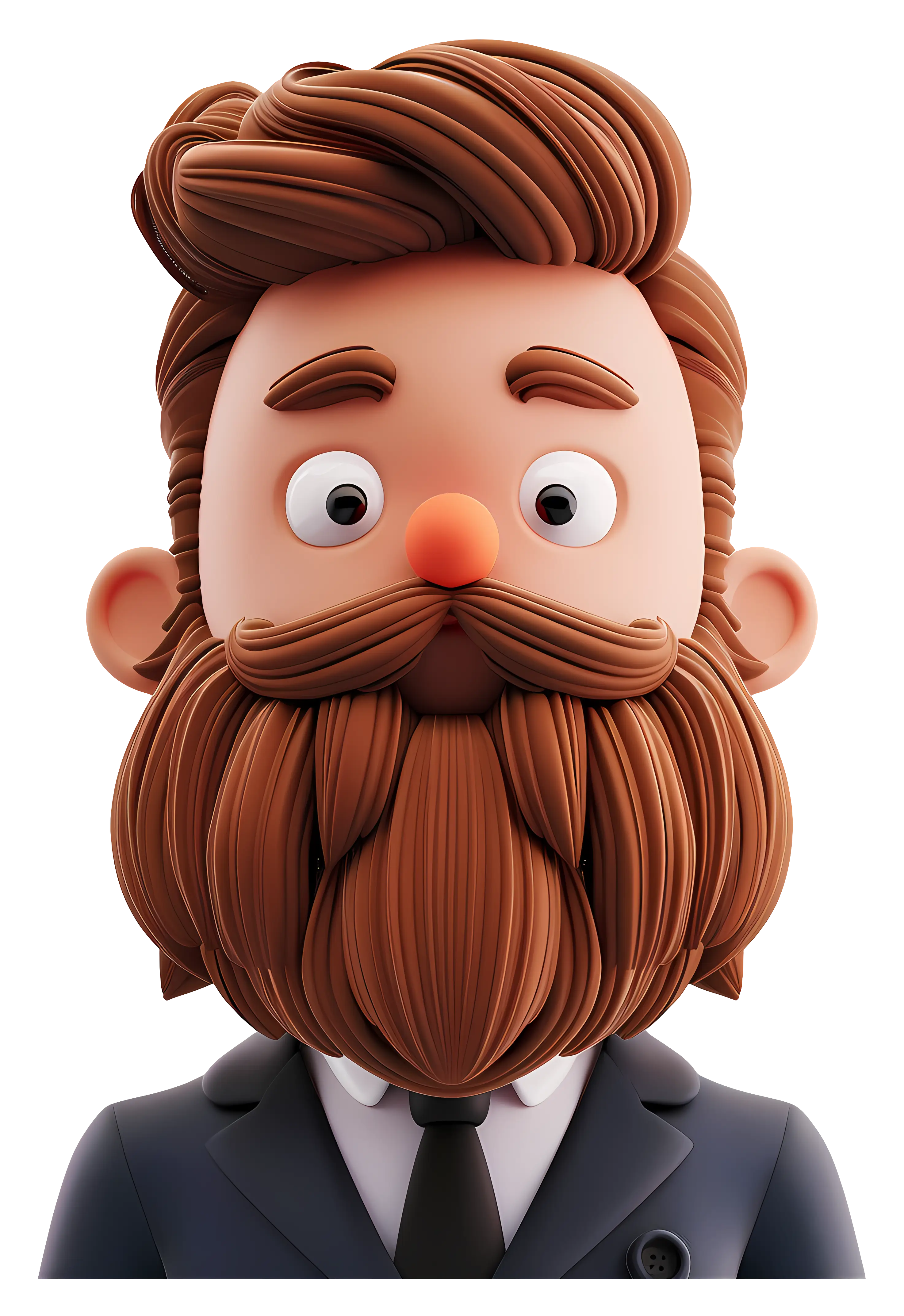 Cartoon Character in Suit