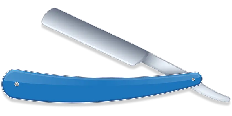 Straight Razor Illustration for Grooming