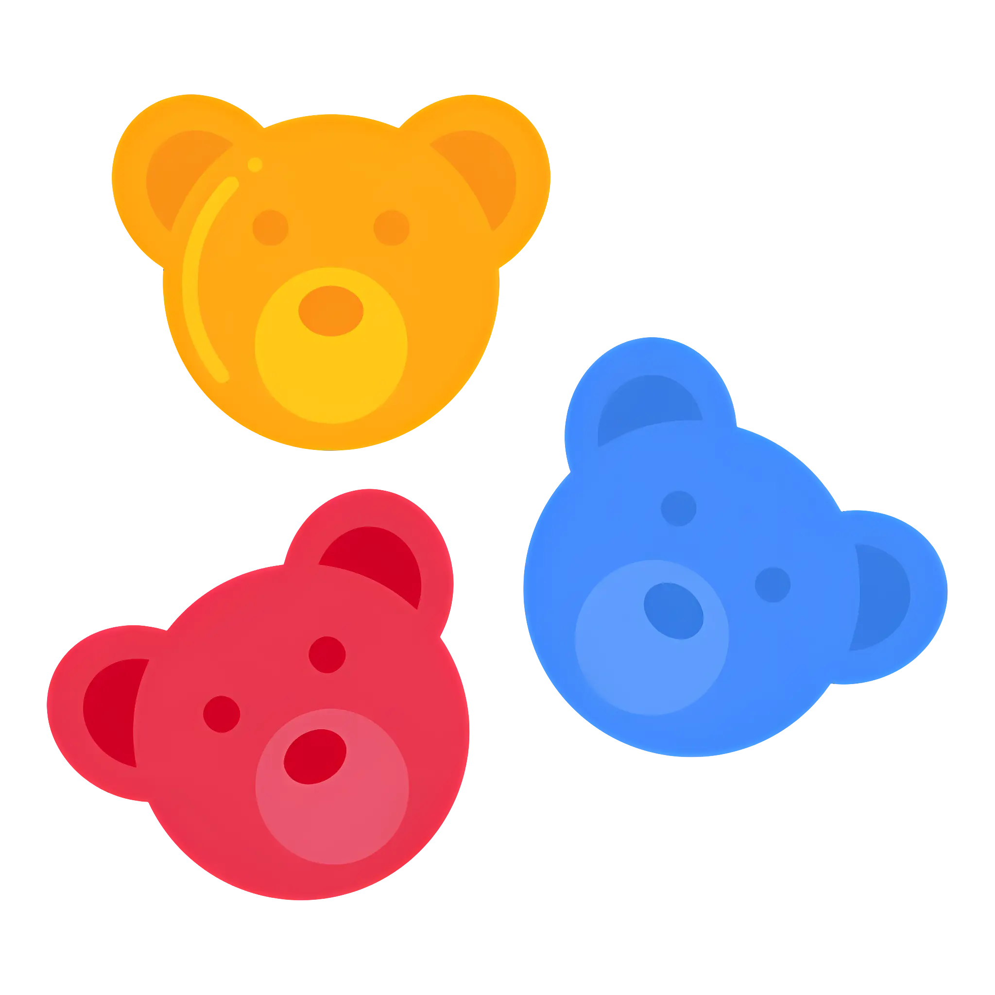 Colorful Teddy Bears