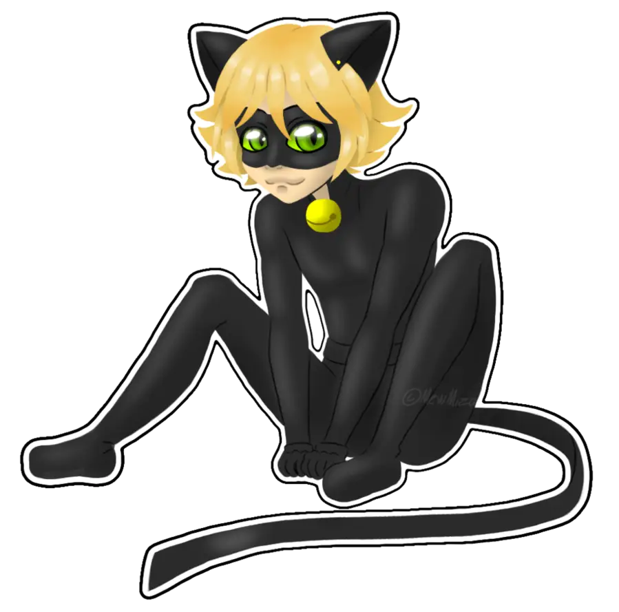 Cartoon Cat Character in Black Suit