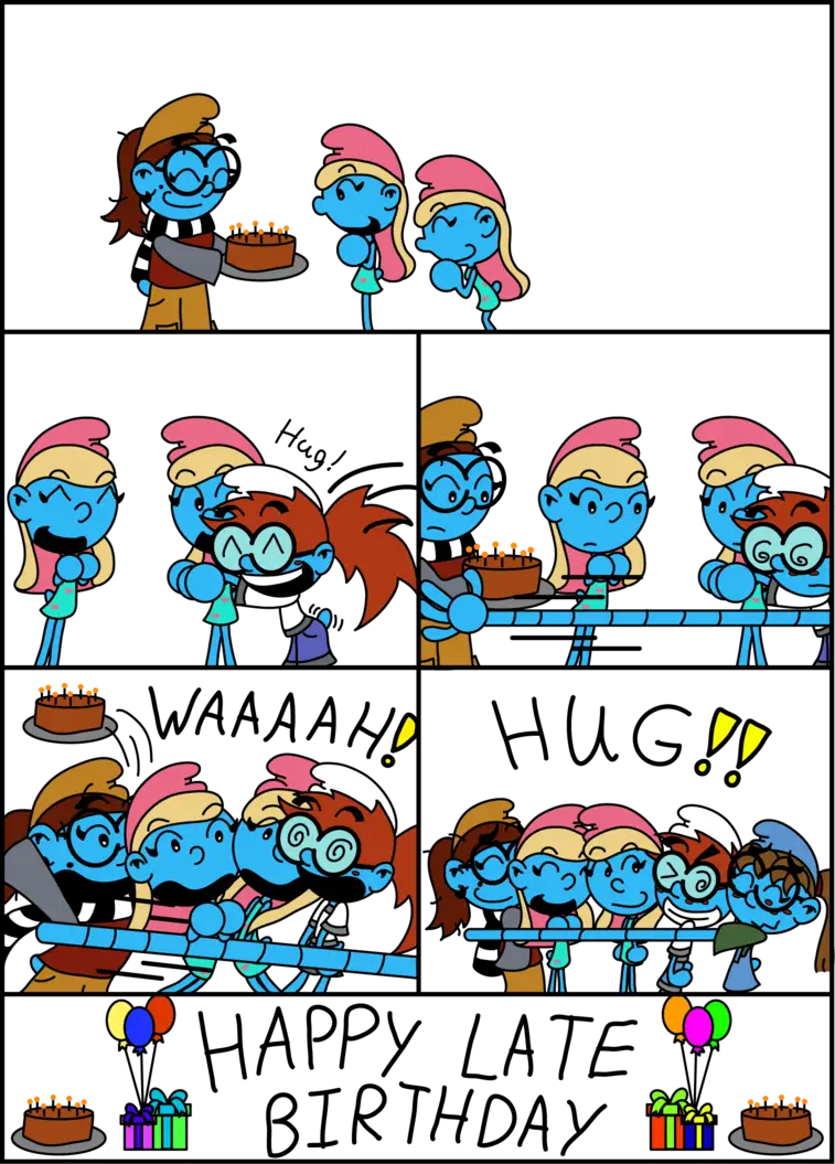 Happy Late Birthday Cartoon