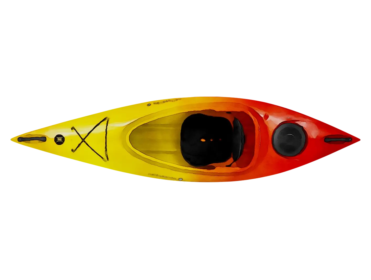 Red and Yellow Kayak for Outdoor Recreation