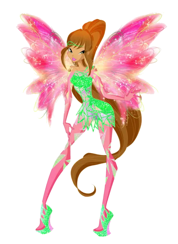 Colorful Sparkling Fairy Character Illustration