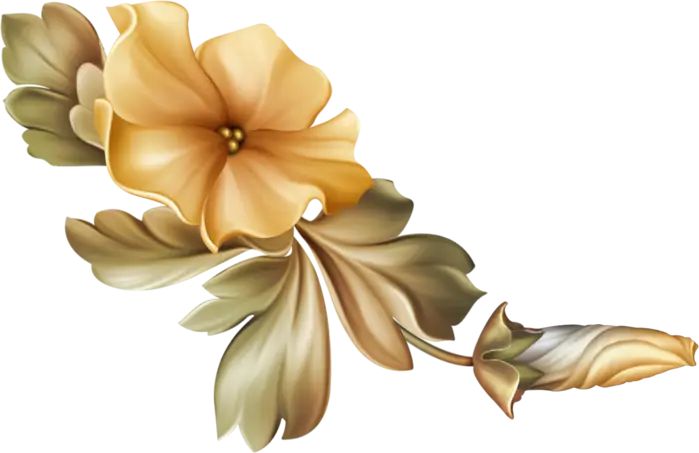 Yellow Flower with Leaves