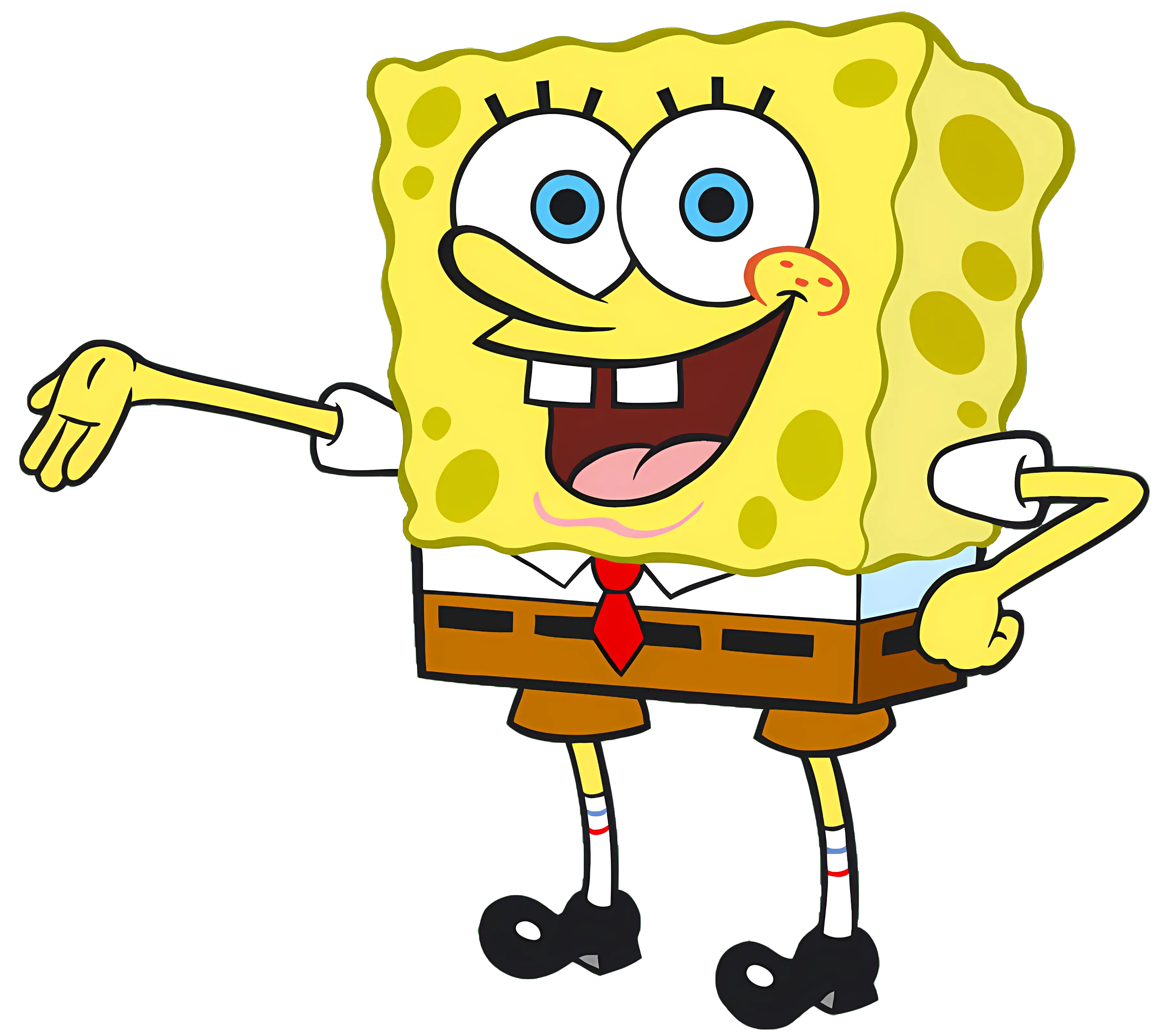 Happy SpongeBob Cartoon Character