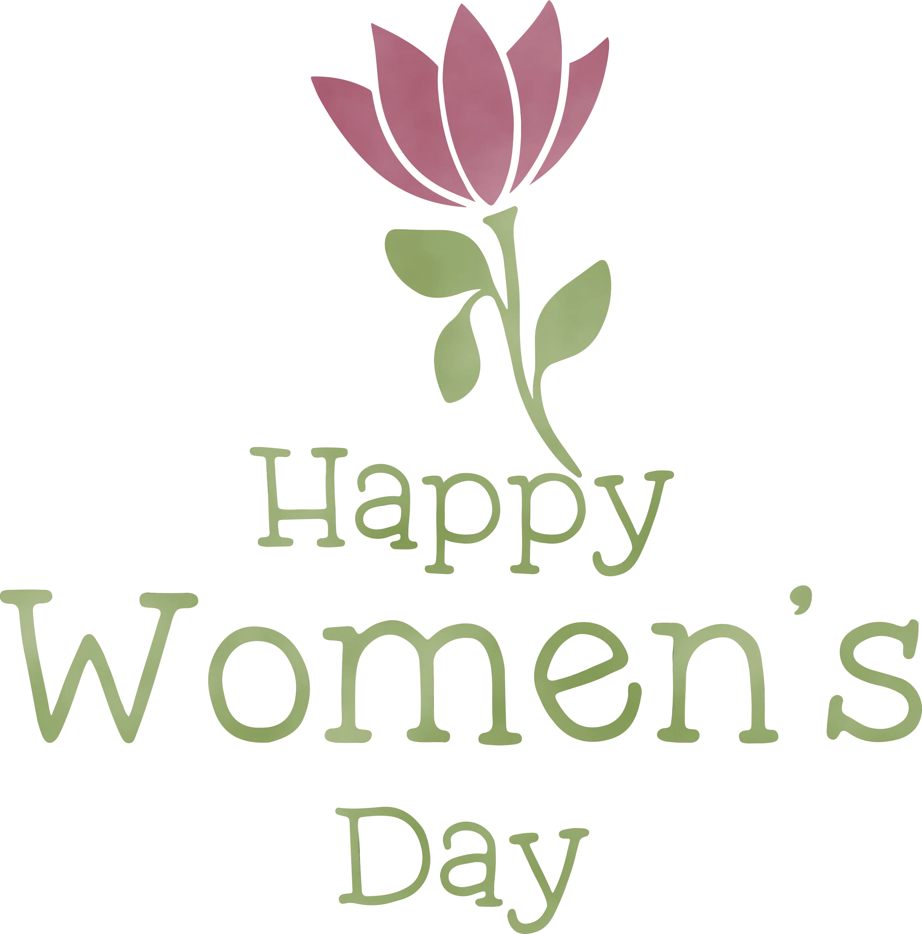 Happy Women&#039;s Day Greeting Card Design