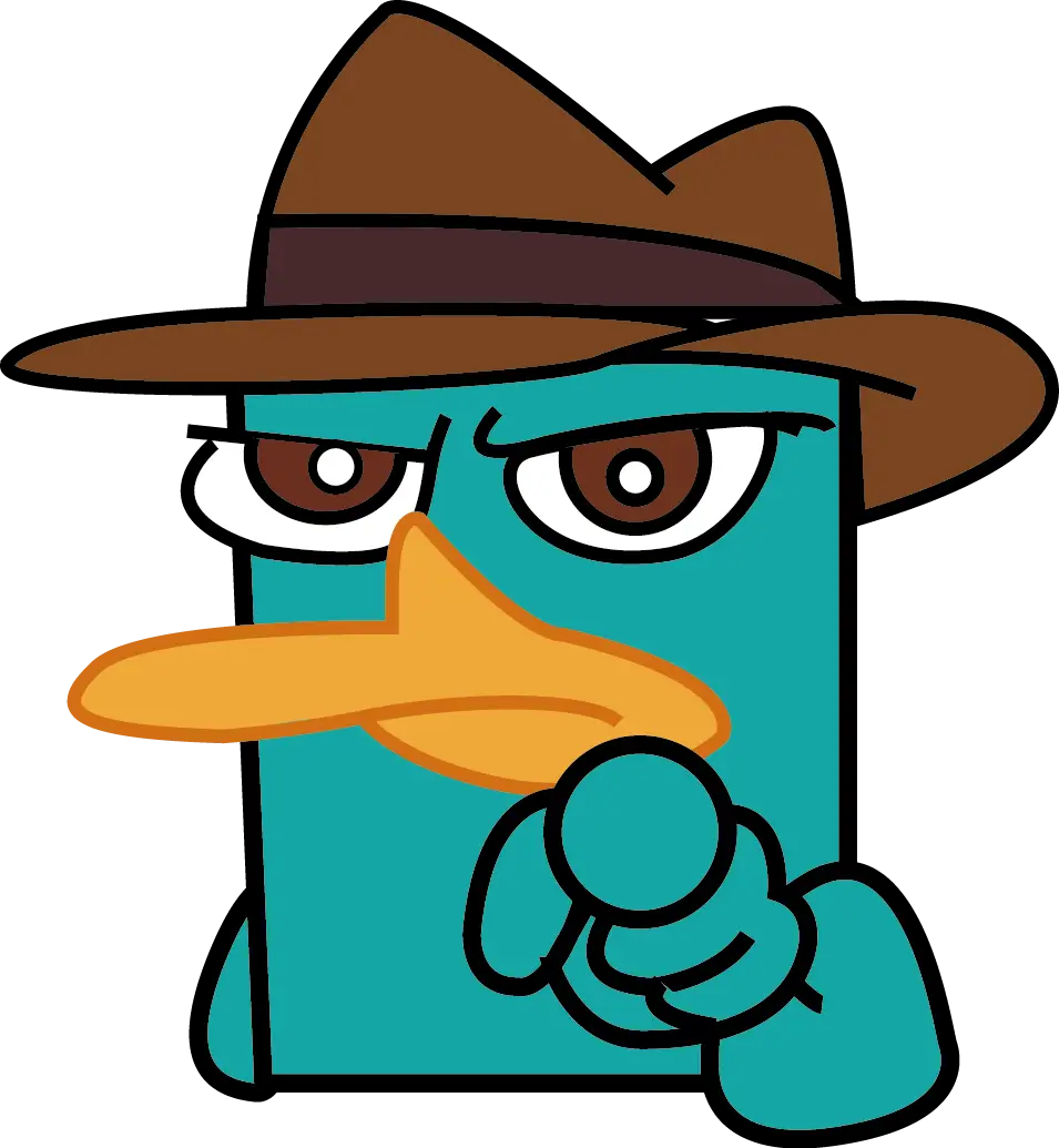 Cartoon Detective Platypus Character