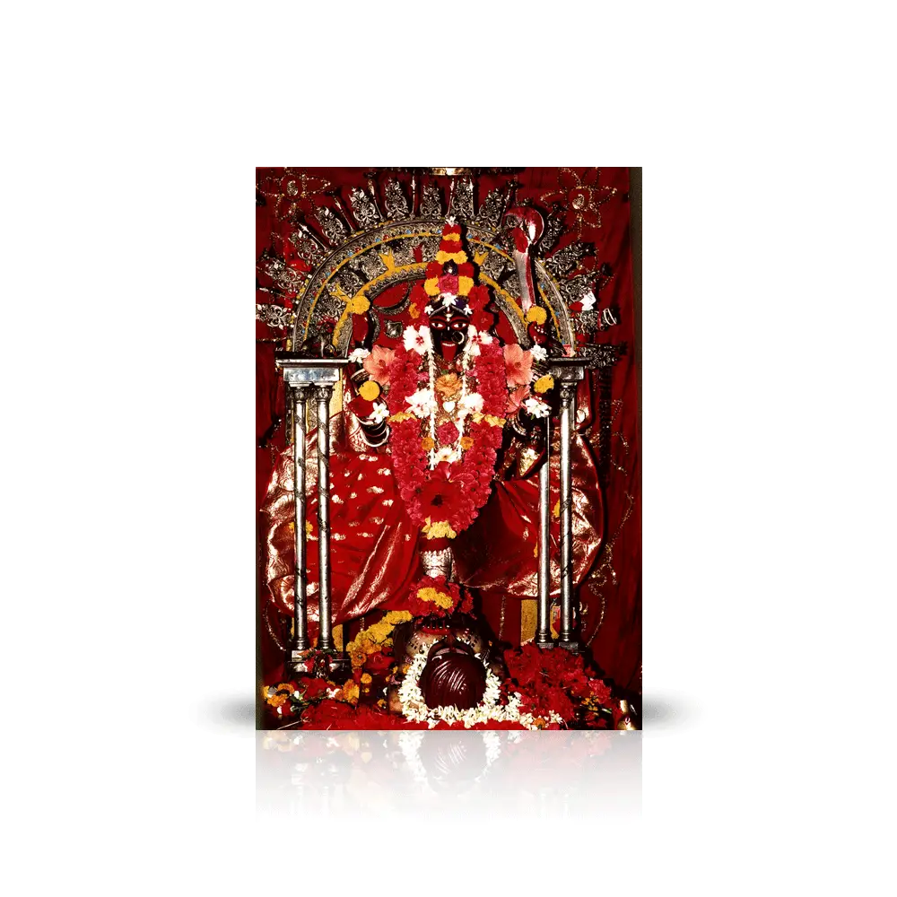 Hindu Deity with Floral Decorations
