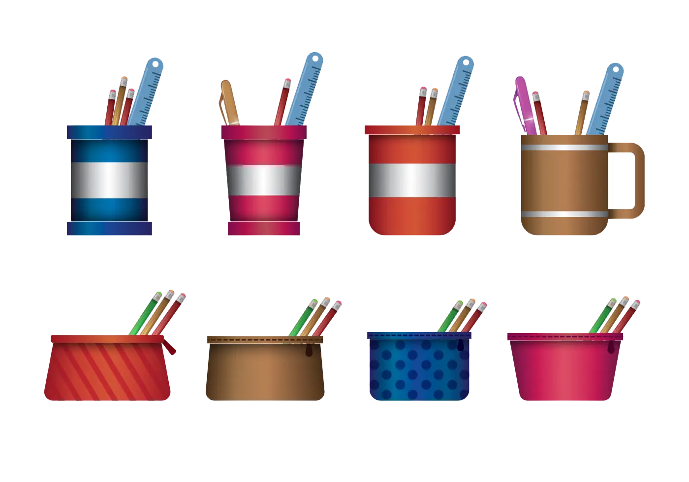 Colorful Pencil Holders Stationery
