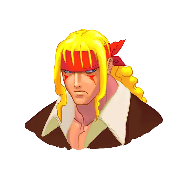 Blonde Cartoon Character Illustration