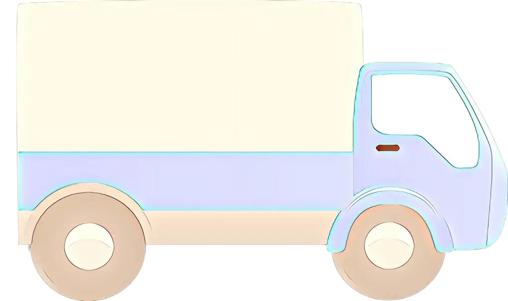 Cartoon Styled Delivery Truck