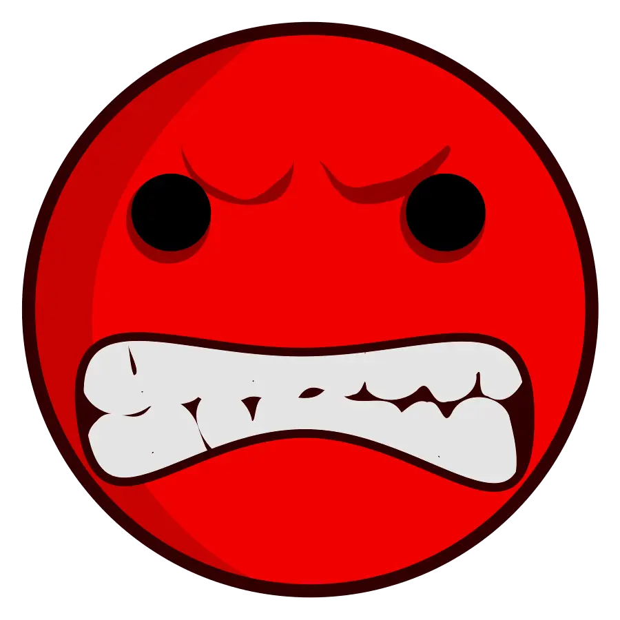 Angry Red Emoji Icon