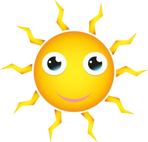 Smiling Sun Design Illustration