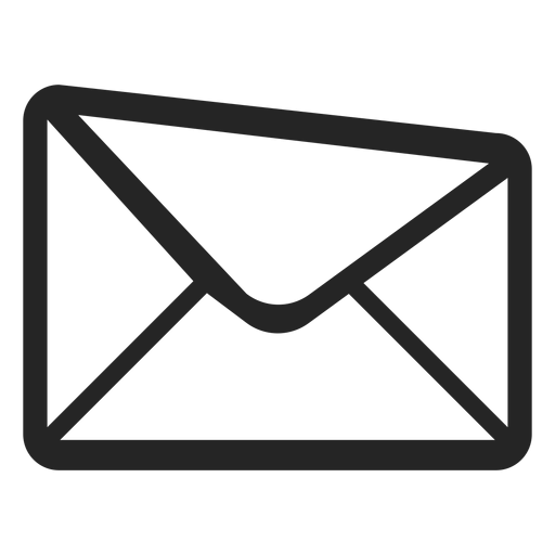 Simple Black Envelope Icon
