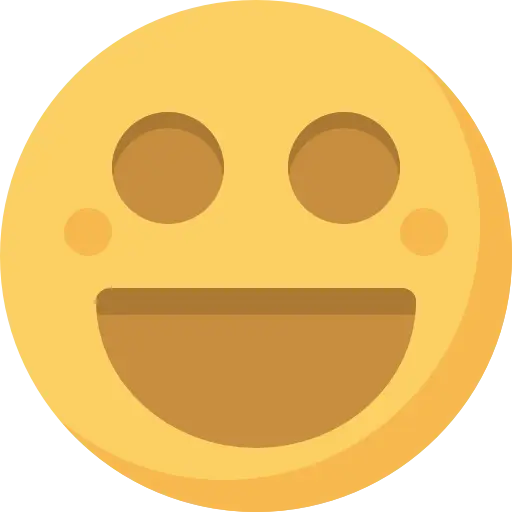 Yellow Happy Emoji Face Icon
