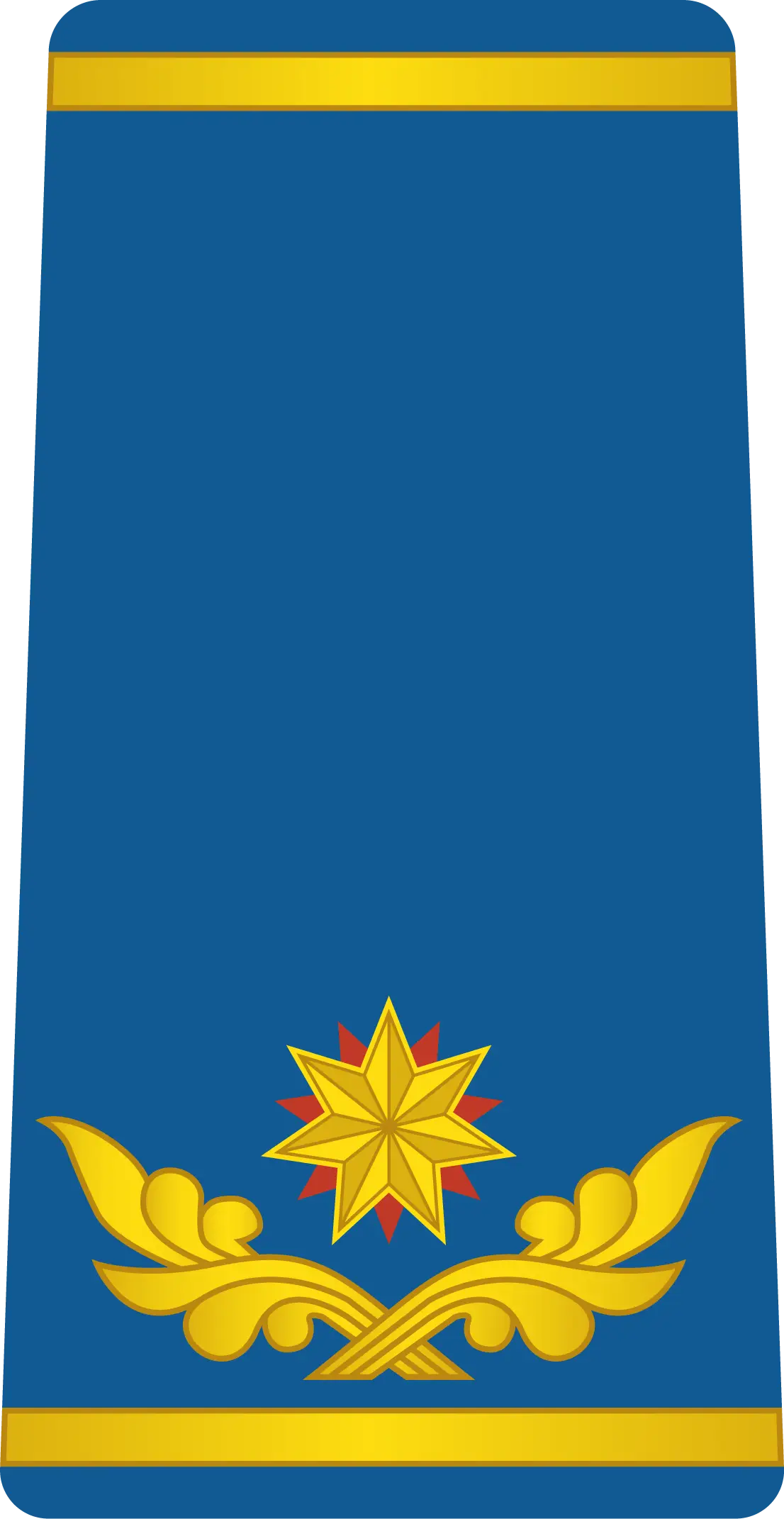 Blue Military Officer Epaulette