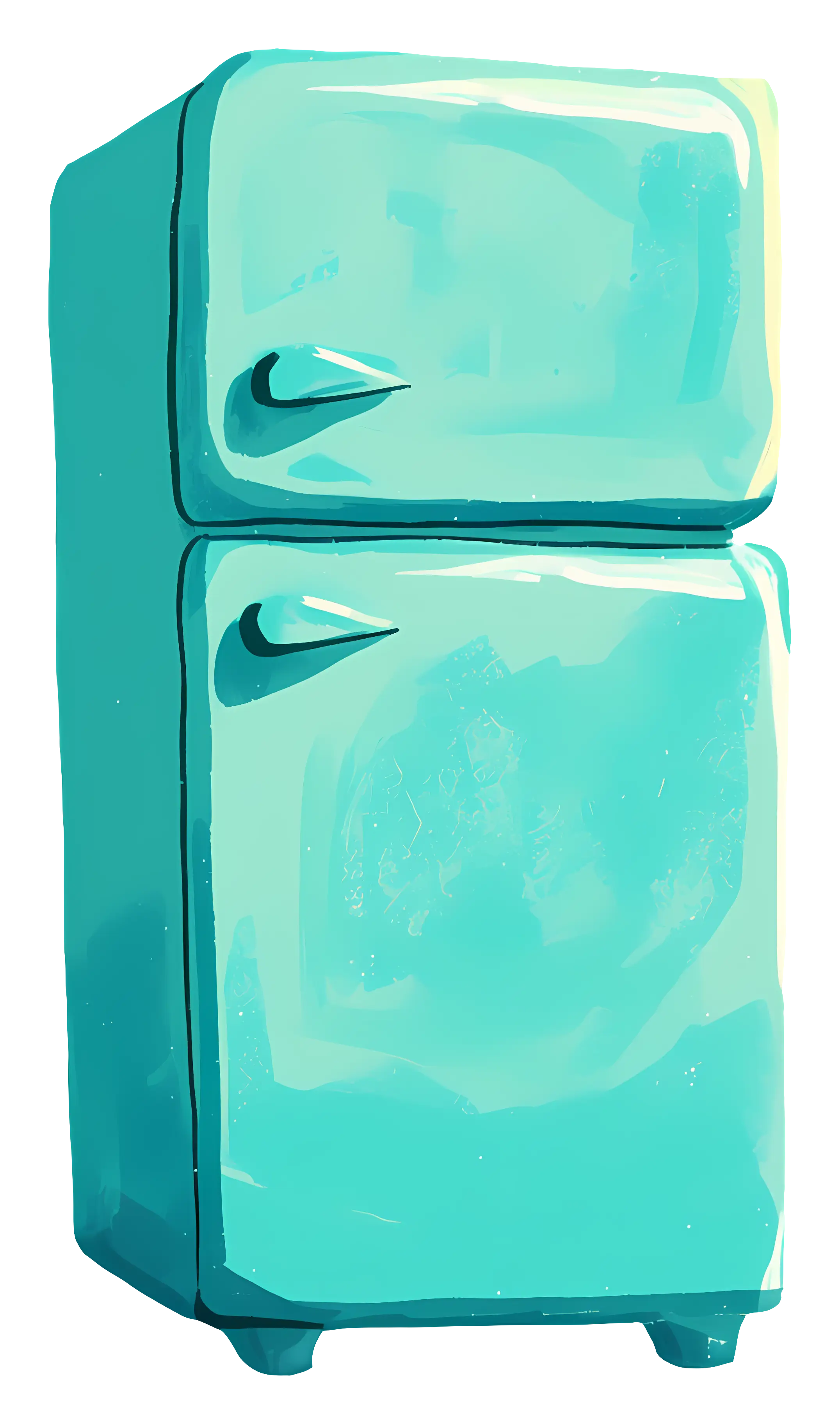 Turquoise Retro Fridge