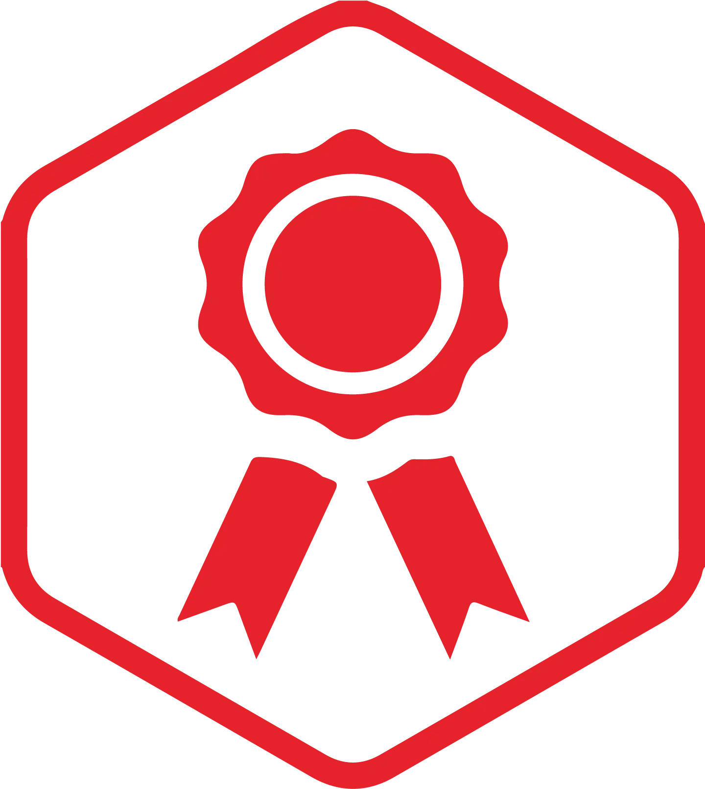 Red Ribbon Badge for Achievement