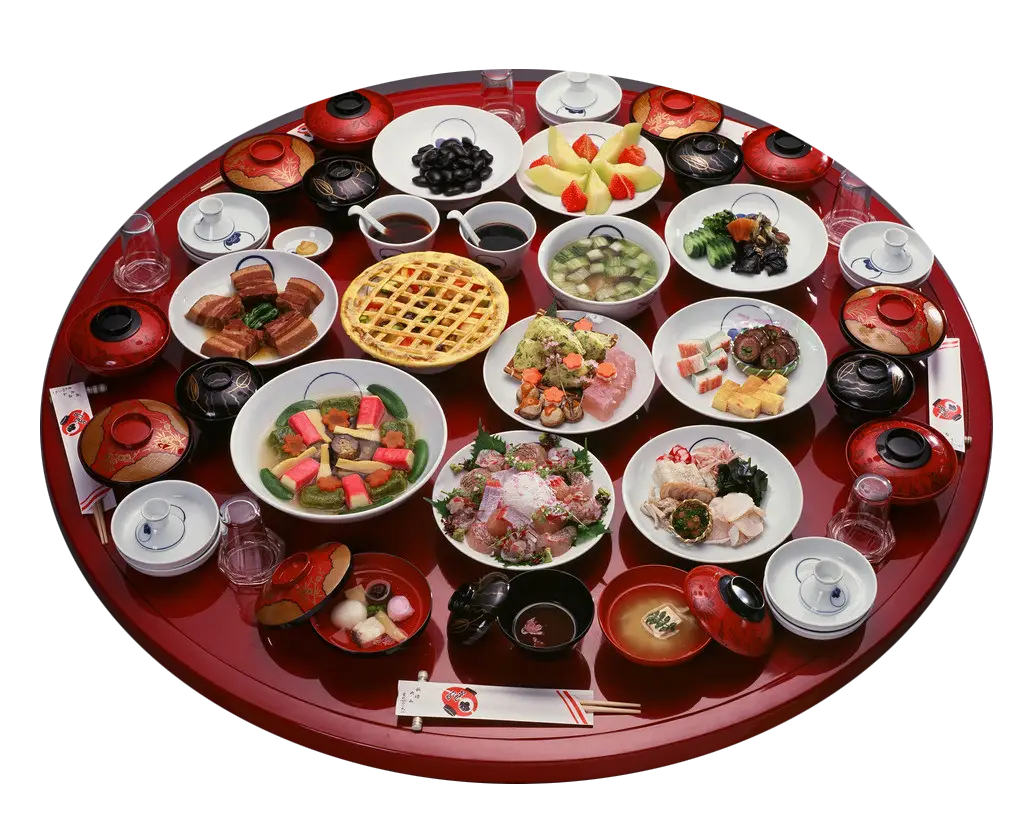 Traditional Japanese Cuisine Spread