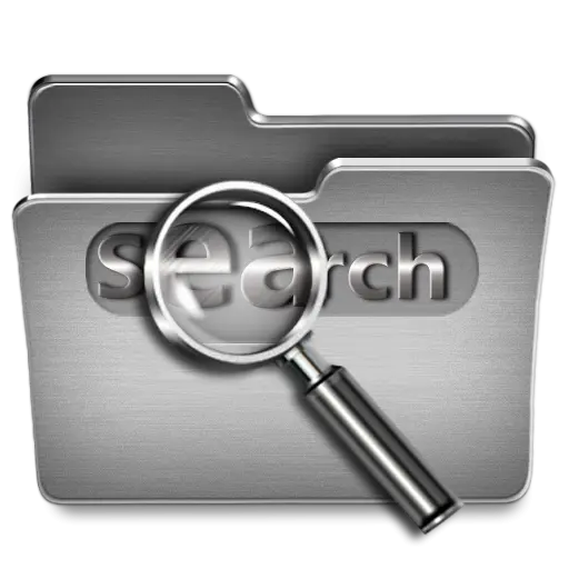 Magnifying Glass and Folder for Search