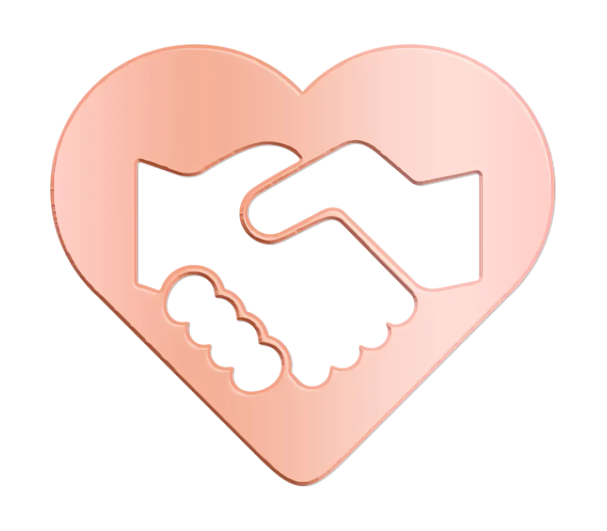 Handshake in Heart Symbol