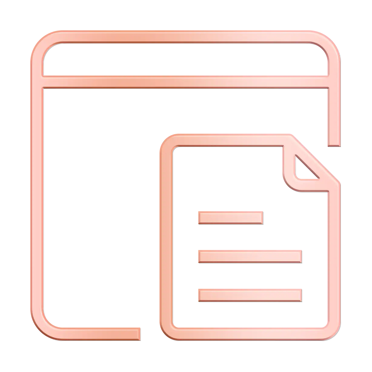 File and Webpage Interface Icon
