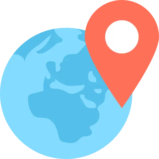 Global Map Pin Icon for Location Representation