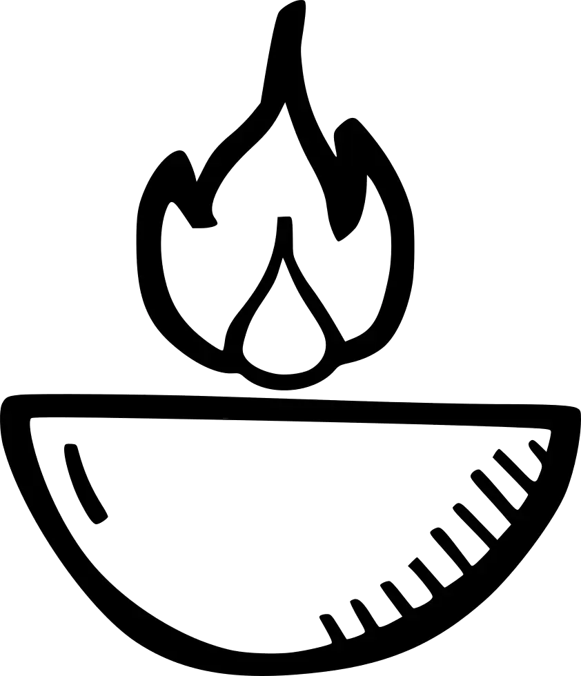 Flame in Bowl Icon