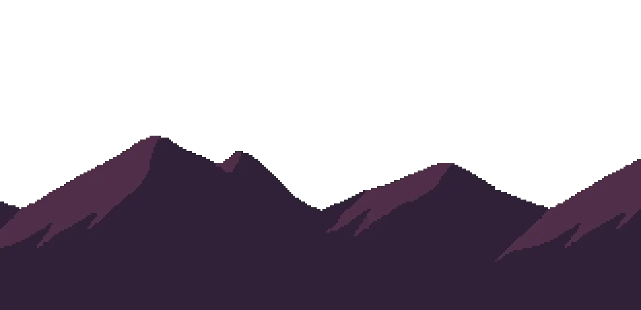 Purple Mountains Minimal Illustration