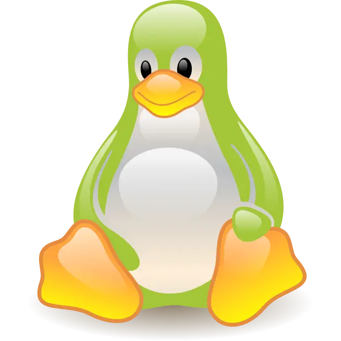 Green Penguin Cartoon Illustration