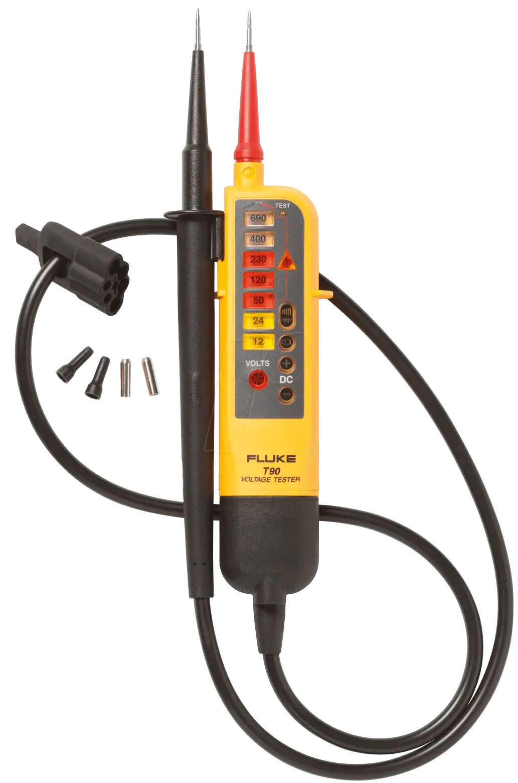 Professional voltage tester with probes
