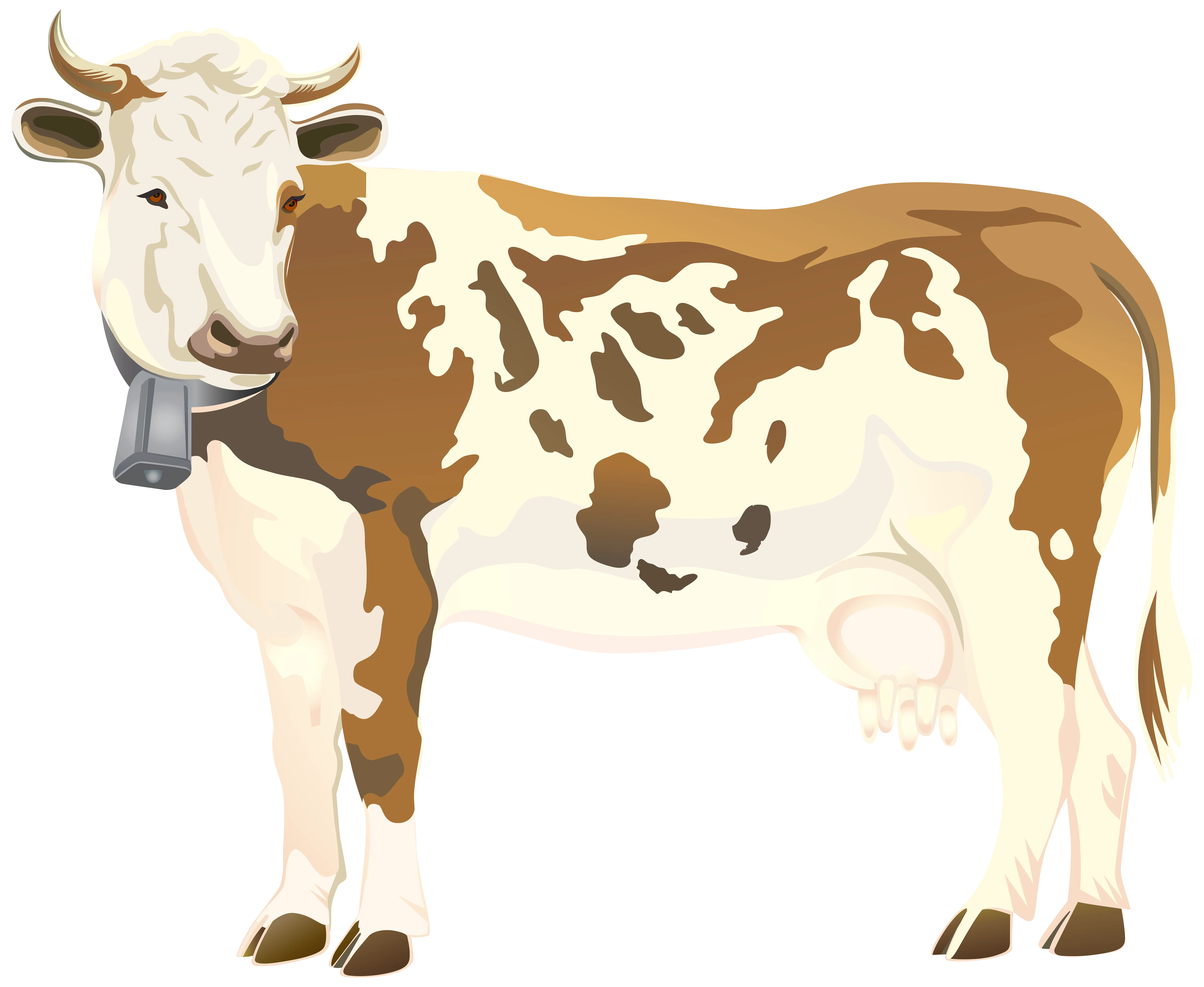 Spotted Cow Illustration for Farming Themes