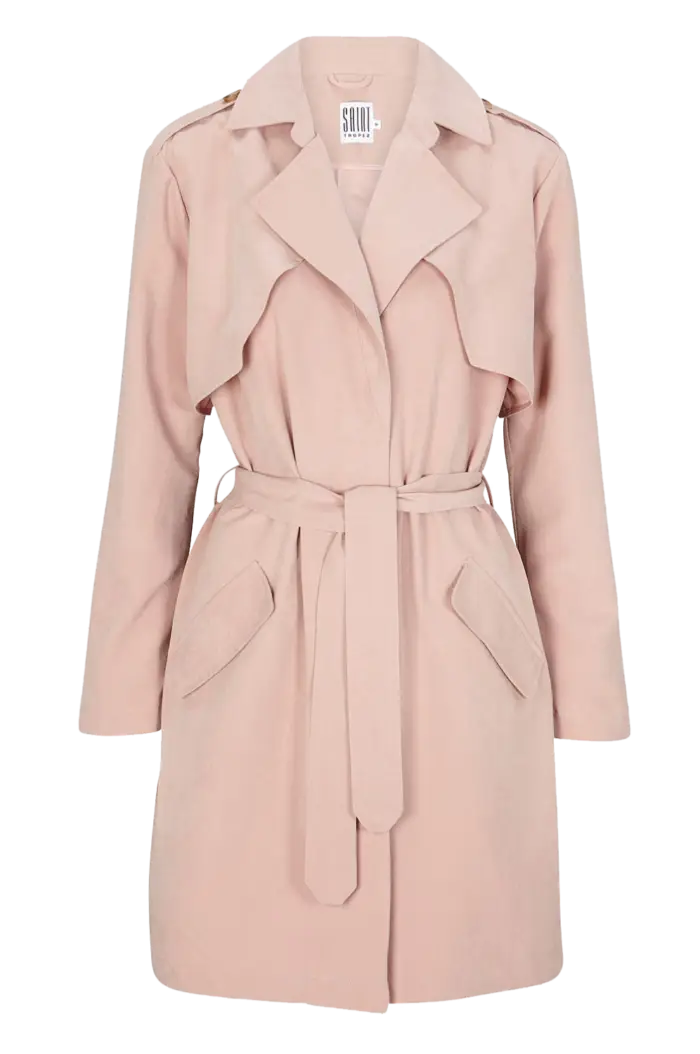 Blush Pink Trench Coat