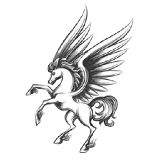 Elegant Pegasus Mythical Creature Sketch