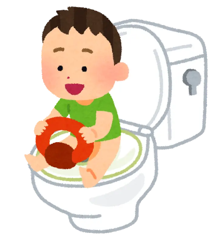 Baby Potty Training Illustration